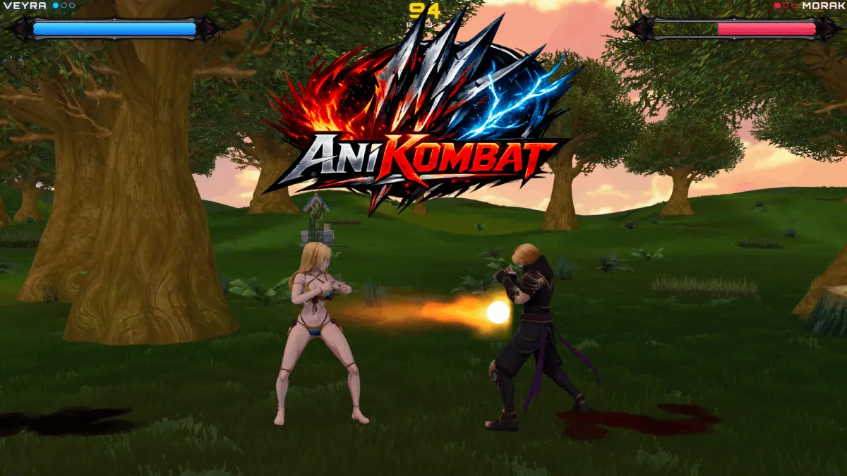 AniKombat — screenshot of the AI-made game
