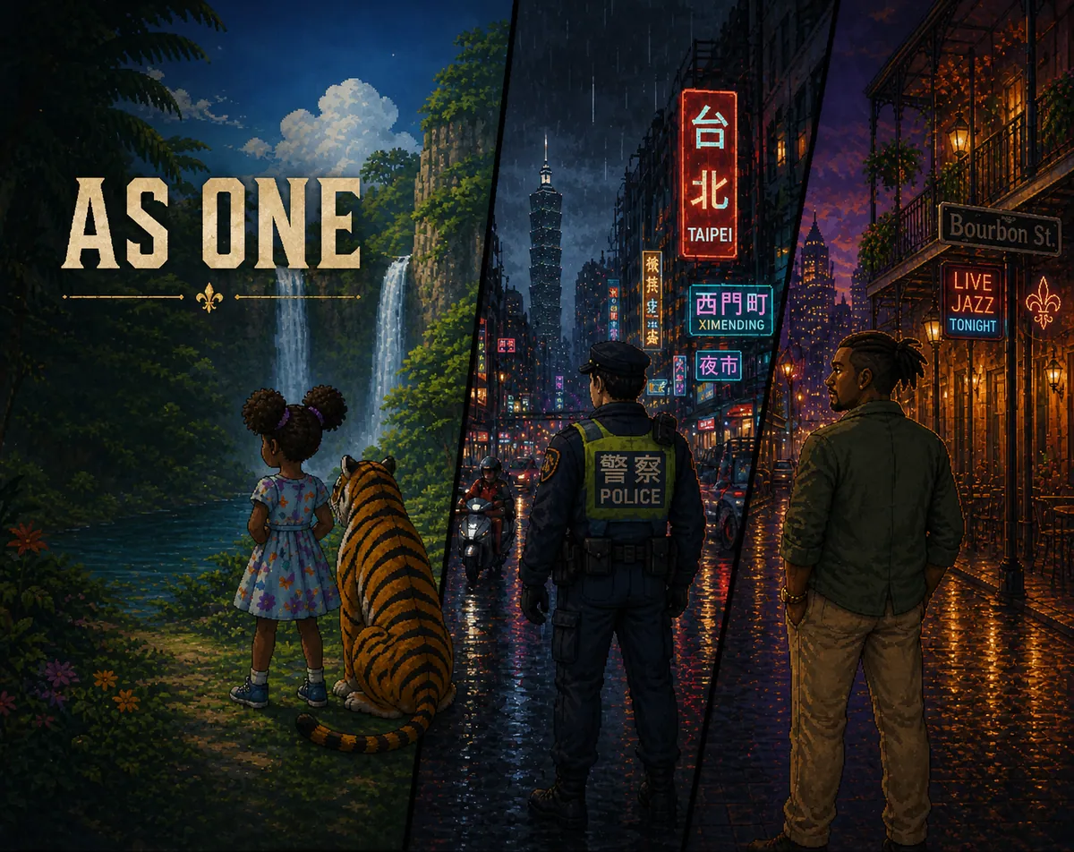 As One — screenshot of the AI-made game