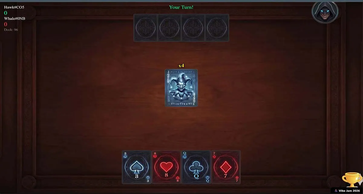 Bluffub — screenshot of the AI-made game