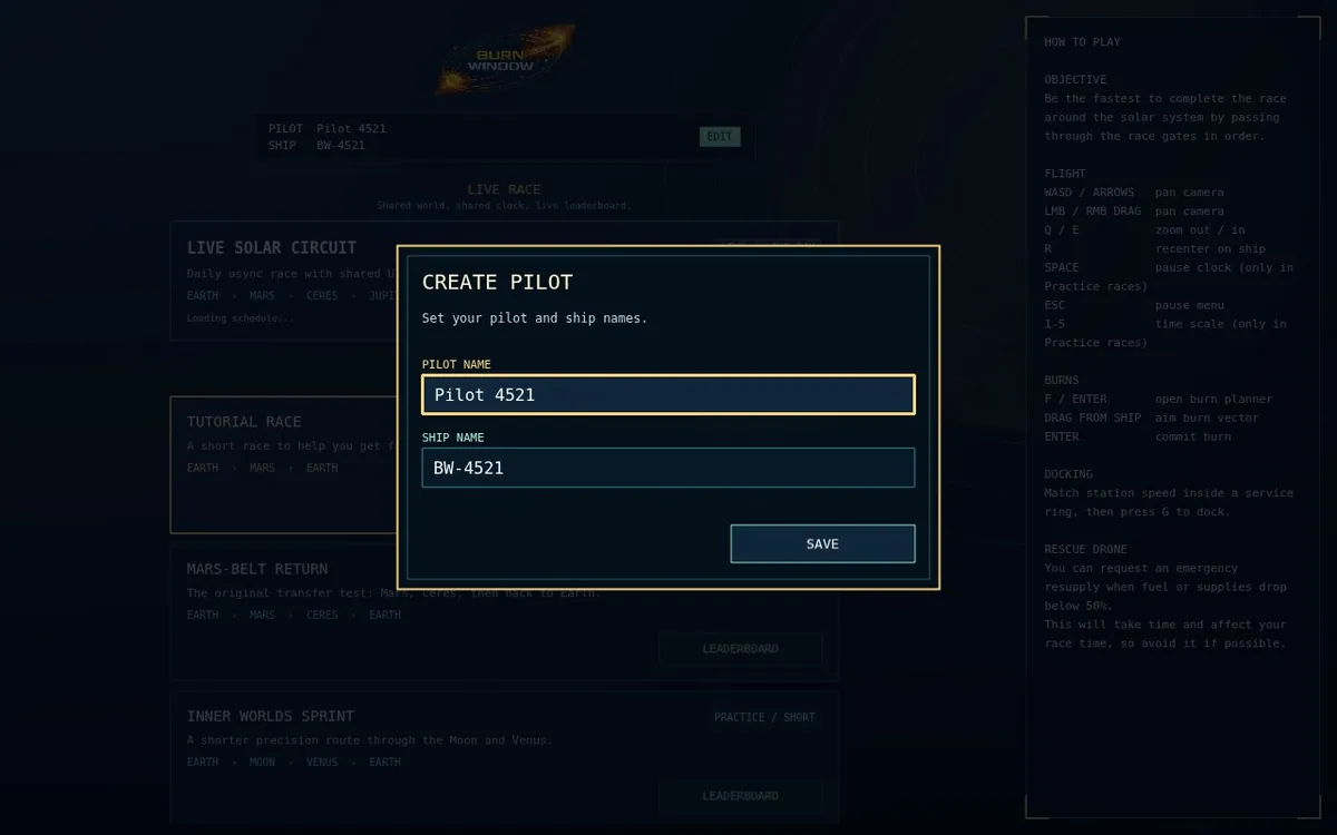 Burn Window — screenshot of the AI-made game