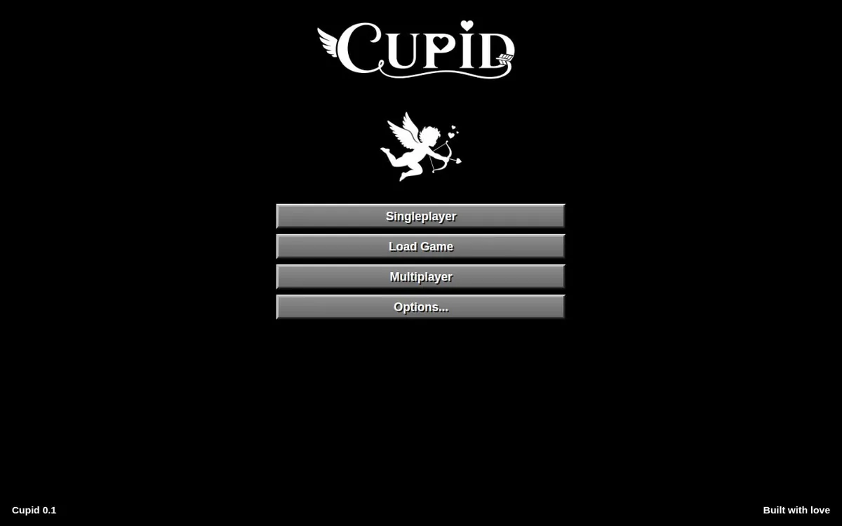 Cupid Garden — screenshot of the AI-made game