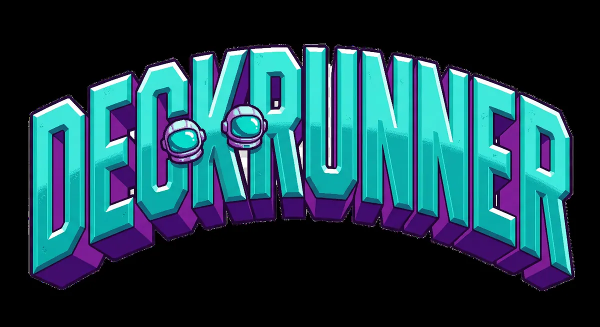 DECKRUNNER — screenshot of the AI-made game