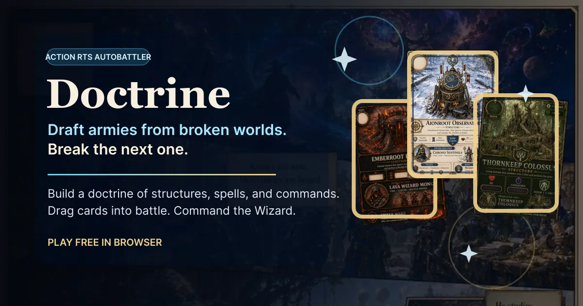 Doctrine — screenshot of the AI-made game