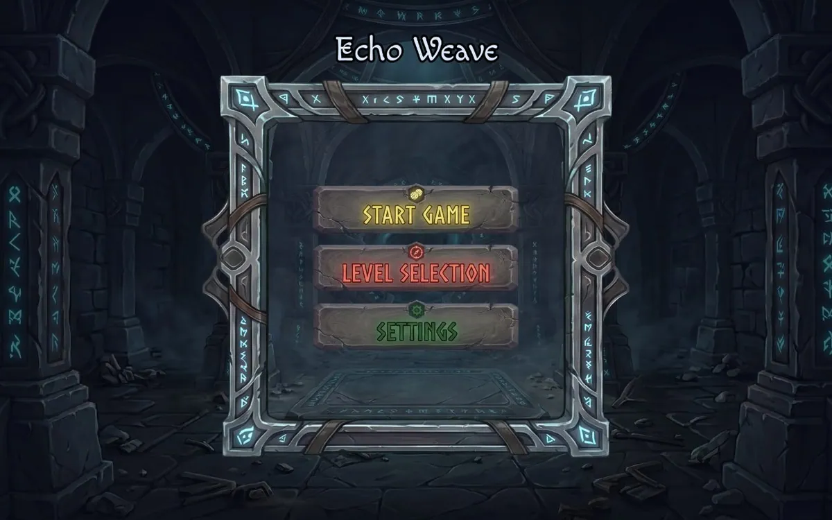 Echo Weave — screenshot of the AI-made game