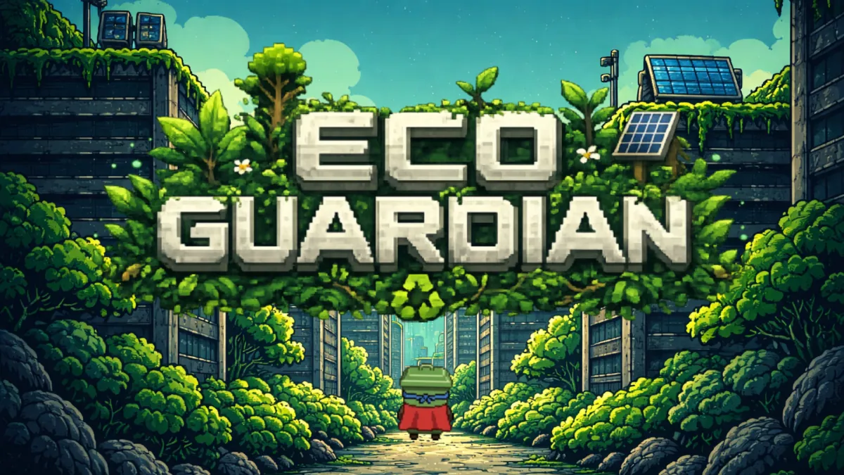 ECO Guardian — screenshot of the AI-made game