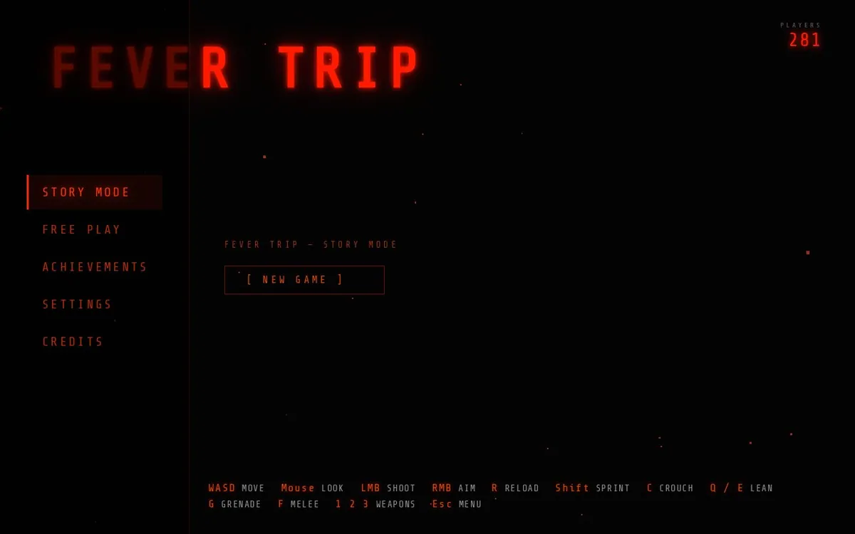 Fever Trip — screenshot of the AI-made game