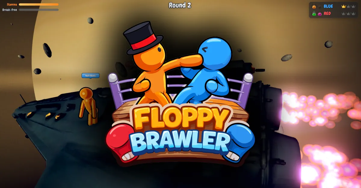 Floppy Brawler — screenshot of the AI-made game