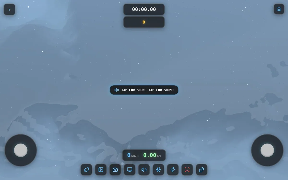 HoverX — screenshot of the AI-made game