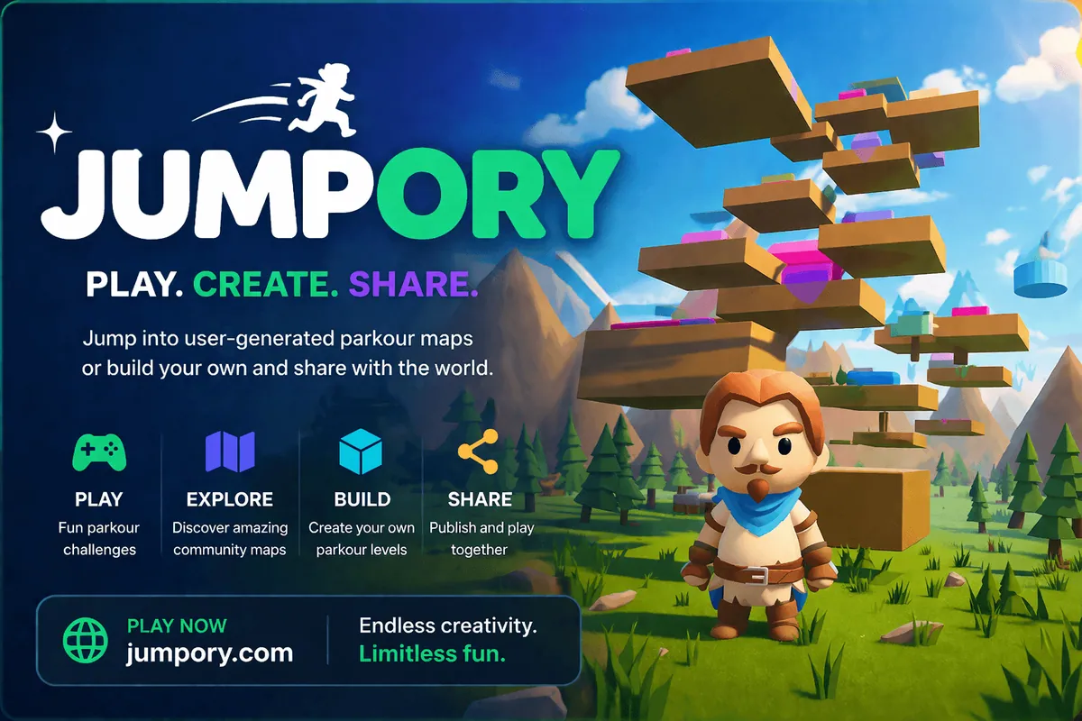 Jumpory — screenshot of the AI-made game