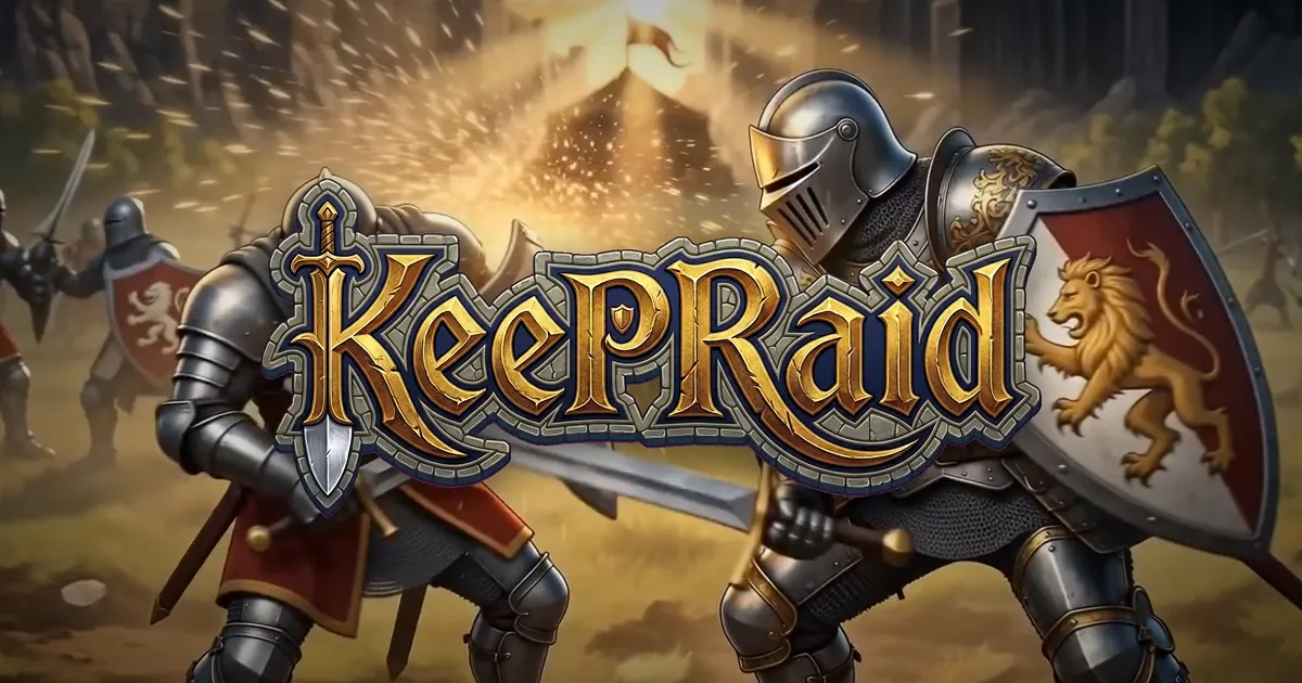 KeepRaid — screenshot of the AI-made game