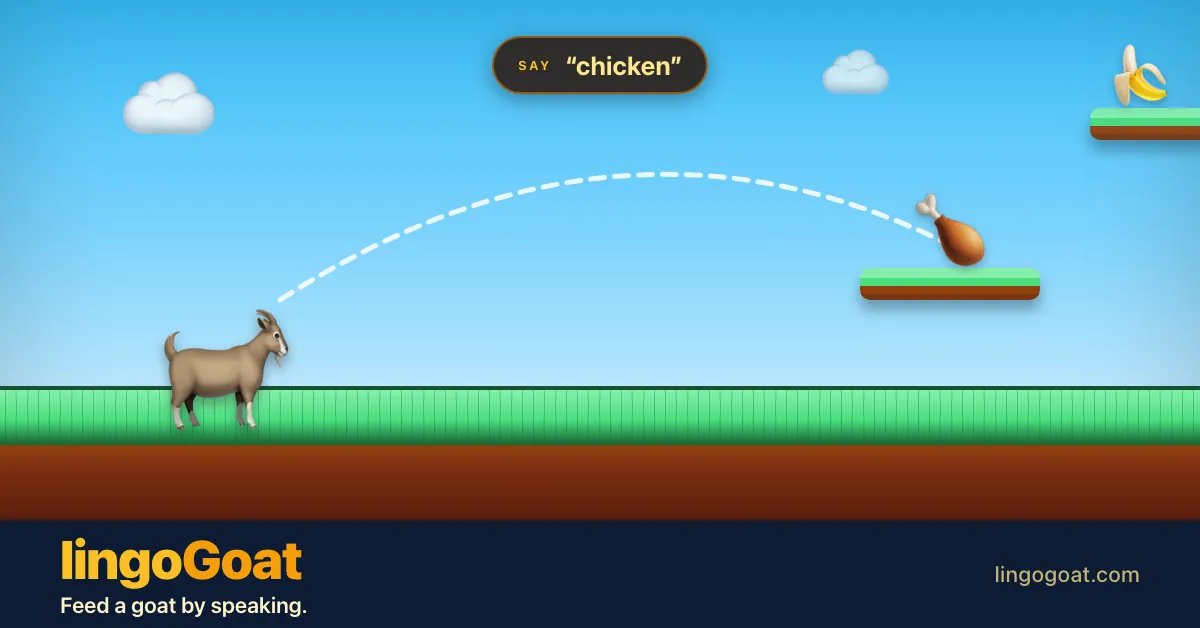 LingoGoat — screenshot of the AI-made game