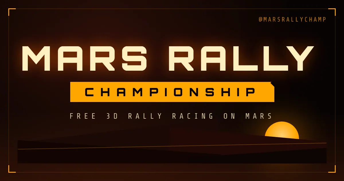 Mars Rally Championship — screenshot of the AI-made game