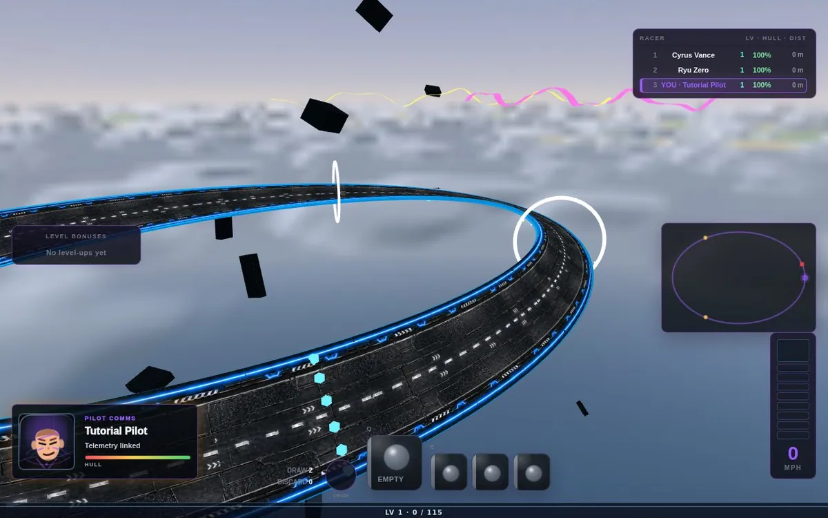 Möbius Strip — screenshot of the AI-made game