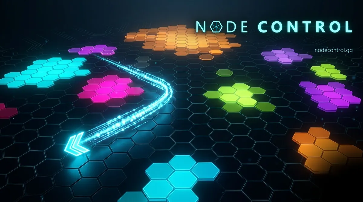 Node Control — screenshot of the AI-made game