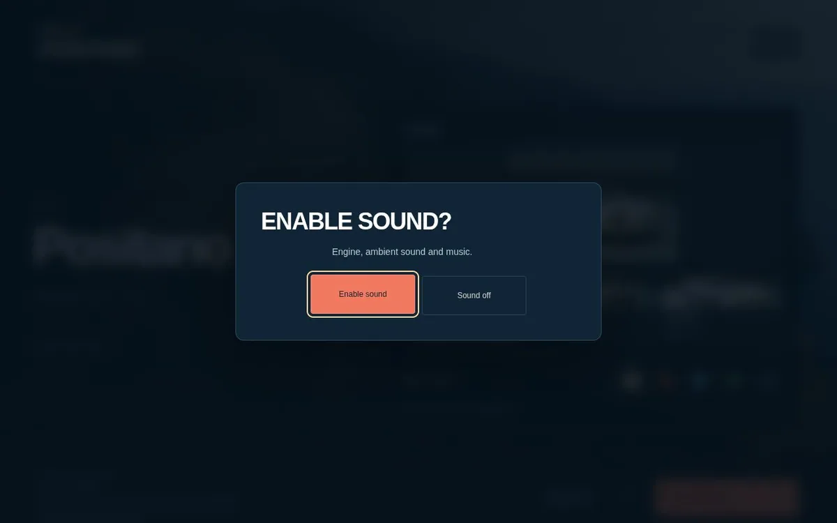 Rally Positano — screenshot of the AI-made game