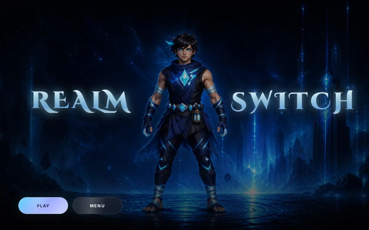 Realm Switch — screenshot of the AI-made game