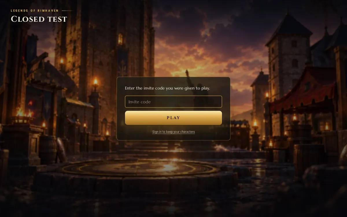 Rimhaven — screenshot of the AI-made game