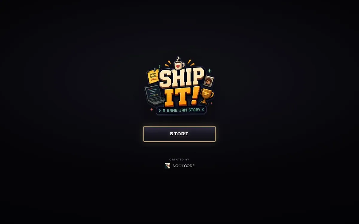 Ship It! — screenshot of the AI-made game