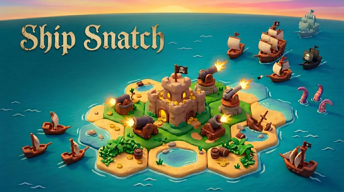 Ship Snatch — screenshot of the AI-made game