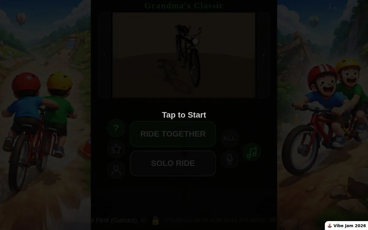 Tandemonium — screenshot of the AI-made game