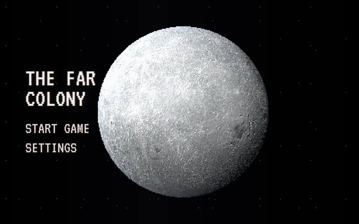 The Far Colony — screenshot of the AI-made game