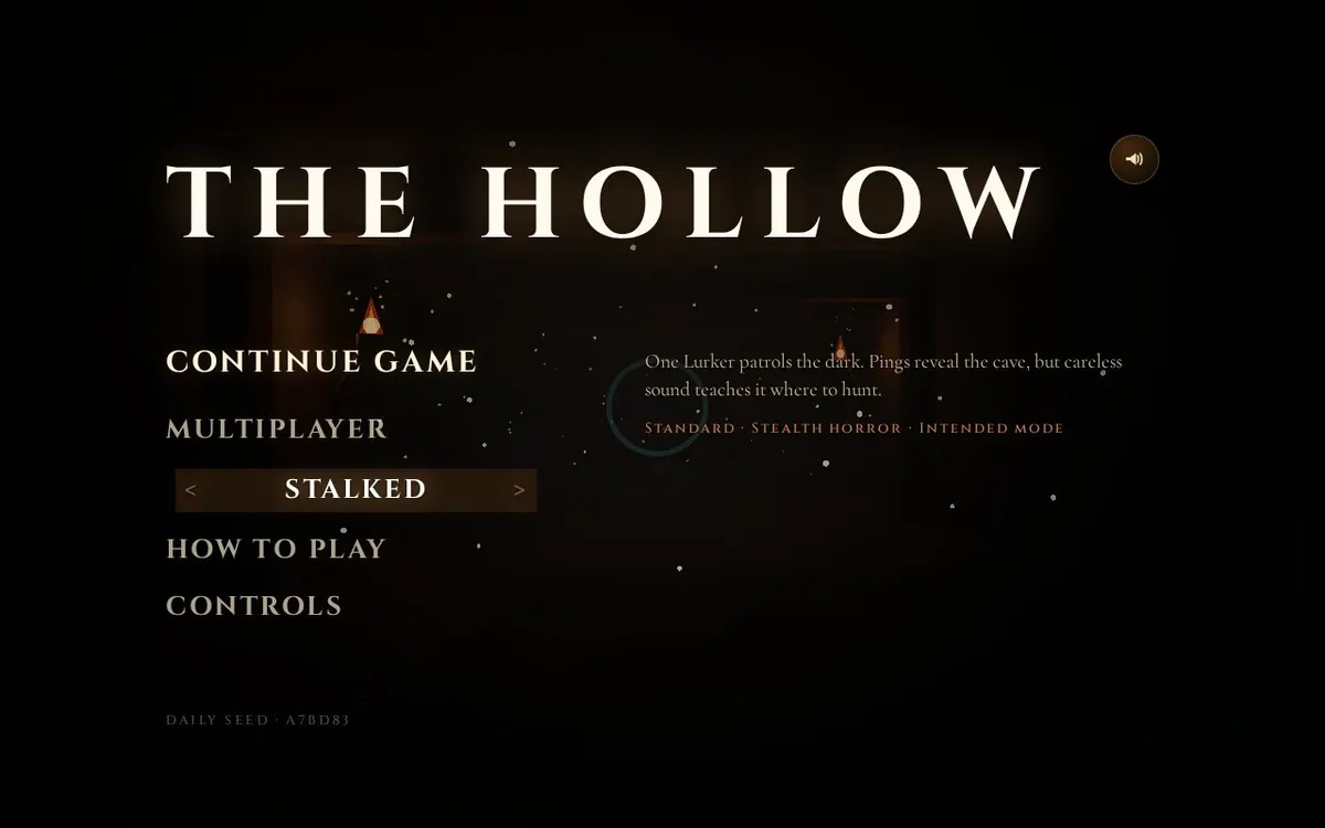 The Hollow — screenshot of the AI-made game