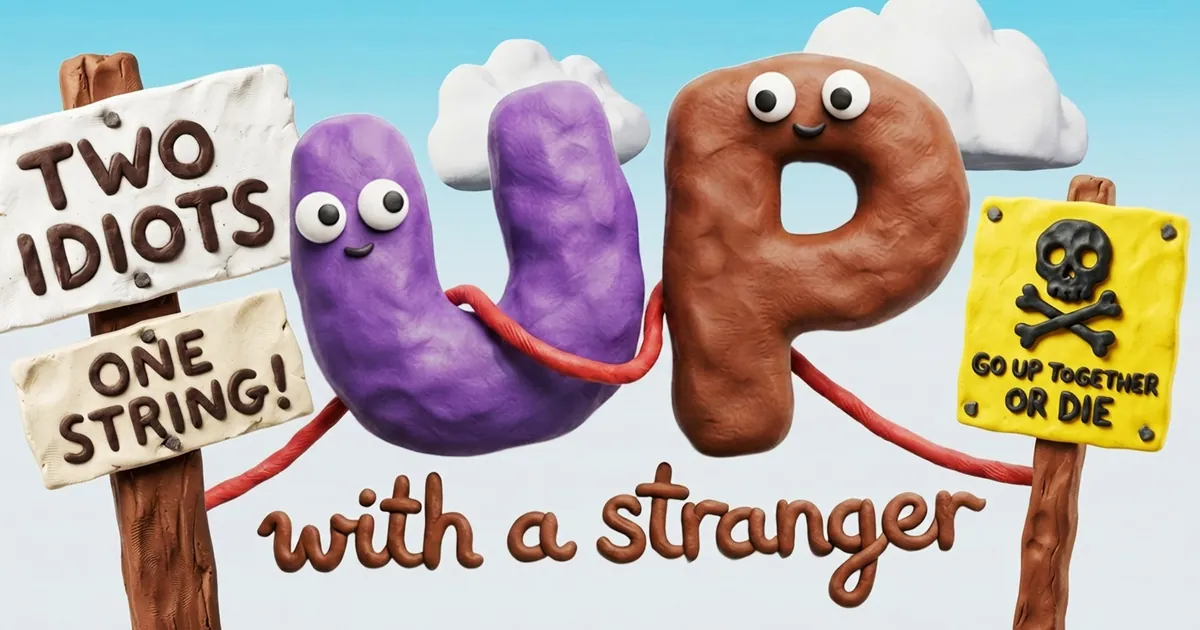 UP! with a stranger — screenshot of the AI-made game