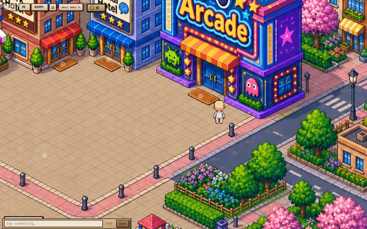 vibe city — screenshot of the AI-made game