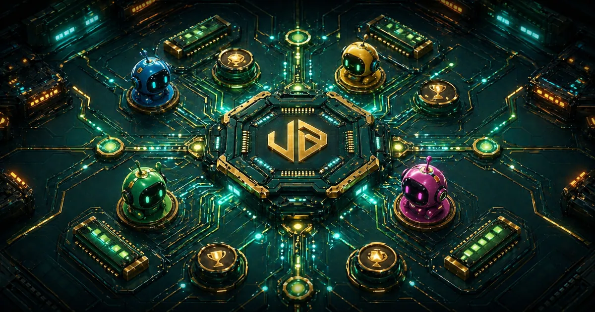 Vibe Party — screenshot of the AI-made game