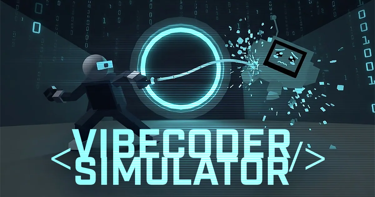 Vibecoder Simulator — screenshot of the AI-made game