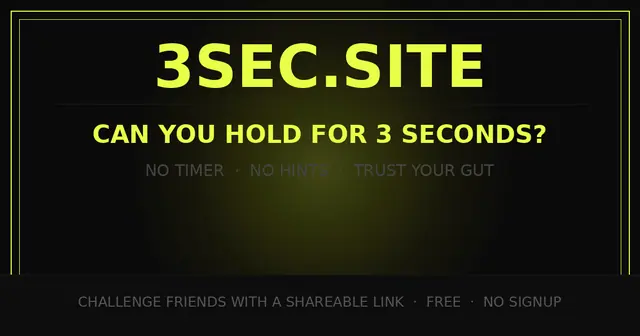 3Sec Patience — captura del juego hecho con IA