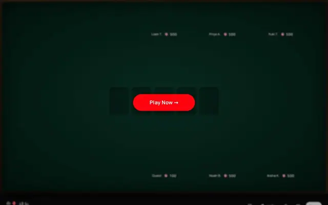 All In Texas Hold'em — captura del juego hecho con IA