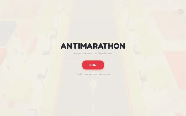 Anti Marathon Game — captura del juego hecho con IA