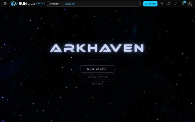 Arkhaven — captura del juego hecho con IA