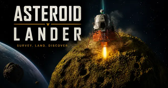 Asteroid Lander — captura del juego hecho con IA