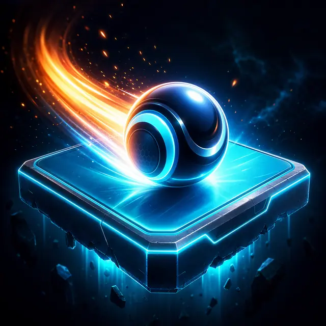 Ball Fall — captura del juego hecho con IA