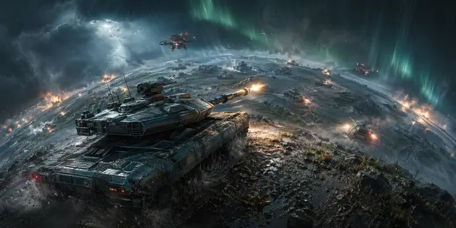 BattleTank 360 — captura del juego hecho con IA