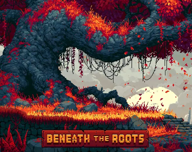 Beneath the Roots (prototype) — capture d'écran du jeu fait avec l'IA