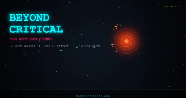 Beyond Critical — captura del juego hecho con IA