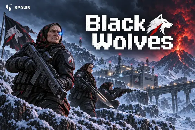 Black Wolves — captura del juego hecho con IA