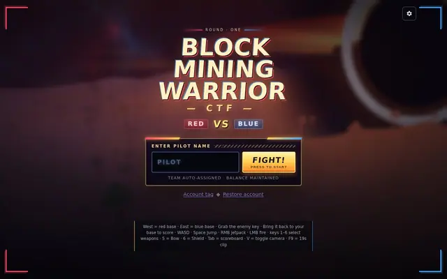 Block Mining Warrior – Screenshot des KI-Spiels