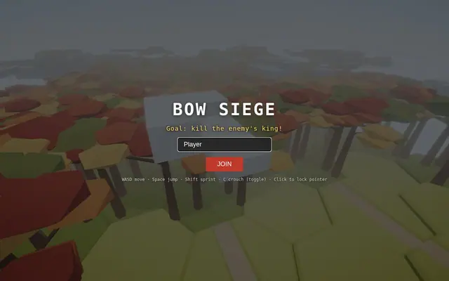 BOW SIEGE — captura del juego hecho con IA