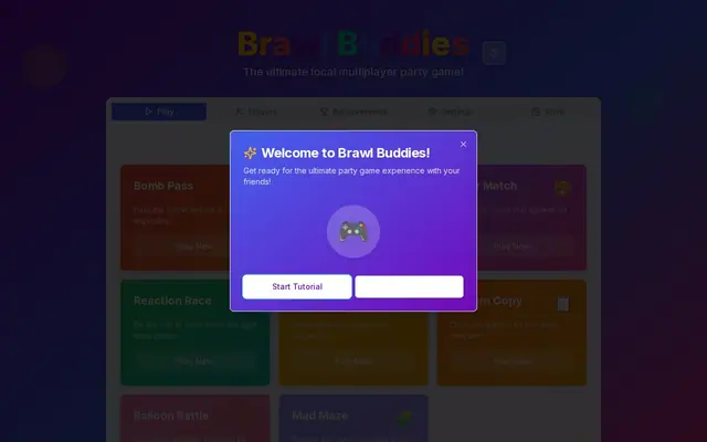 Brawl Buddies — captura de tela do jogo feito com IA