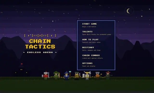 Chain Tactics: Endless Arena — captura del juego hecho con IA
