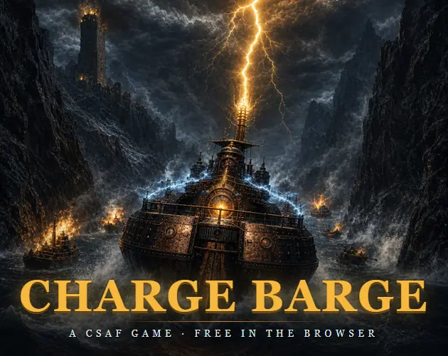 CHARGE BARGE — capture d'écran du jeu fait avec l'IA