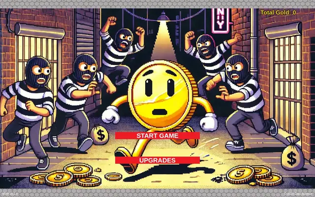 Coin Survivor: City Night Rush — screenshot of the AI-made game