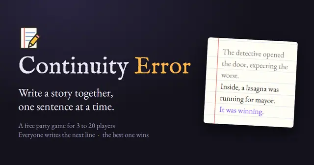 Continuity Error – AI製ゲームのスクリーンショット