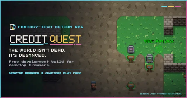 Credit Quest — captura del juego hecho con IA