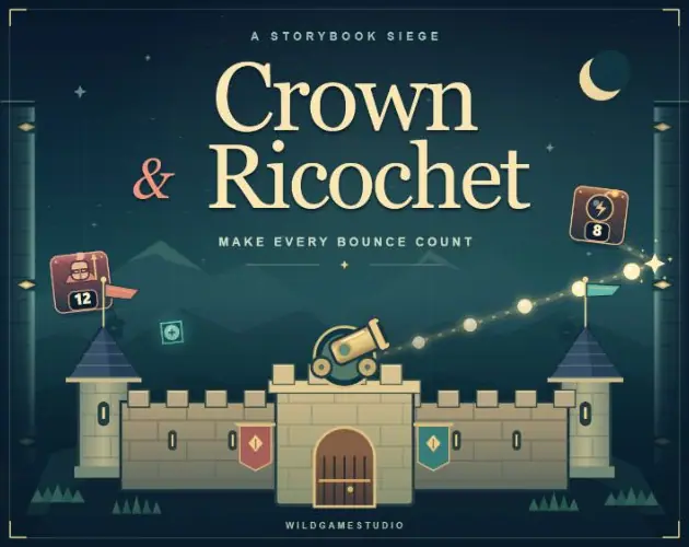 Crown & Ricochet — captura del juego hecho con IA