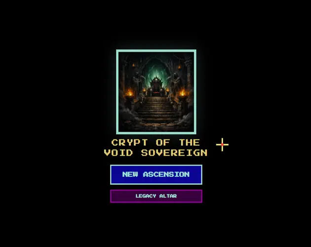 Crypt of the Void Sovereign — captura de tela do jogo feito com IA